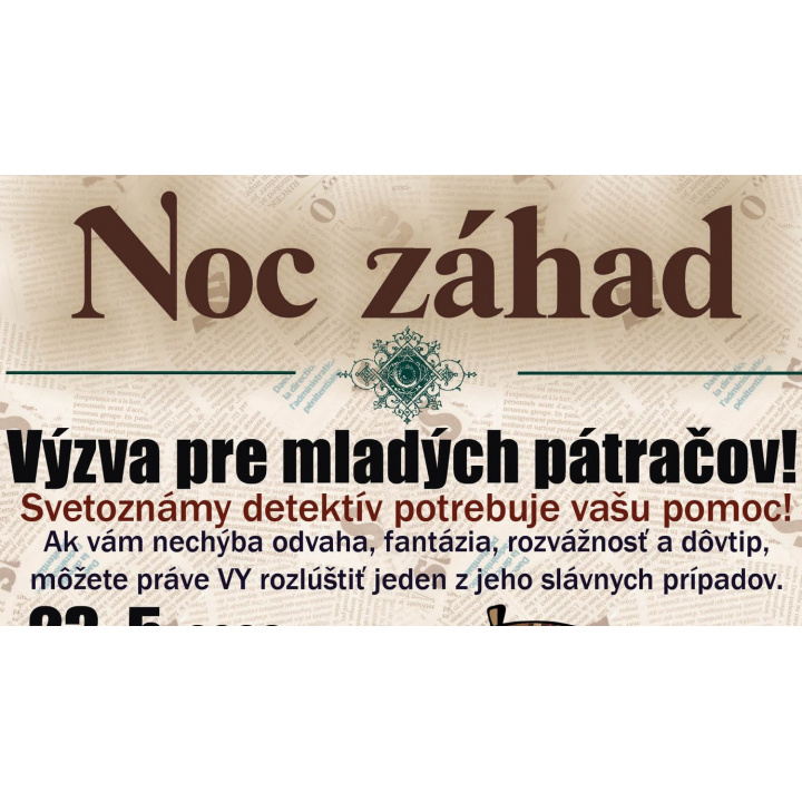 Pozvánka na kultúrno-spoločenské podujatie
