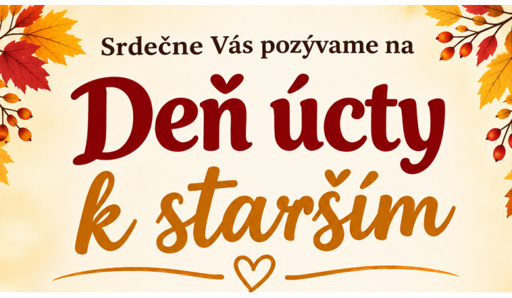 Pozvánka na kultúrno-spoločenské podujatie