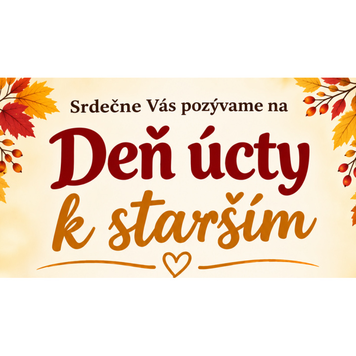 Pozvánka na kultúrno-spoločenské podujatie